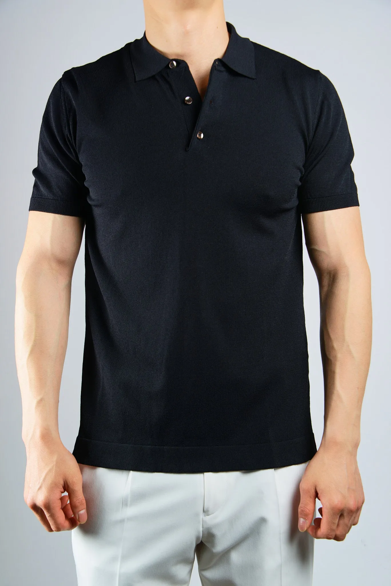 S/S Textured Modern Polo