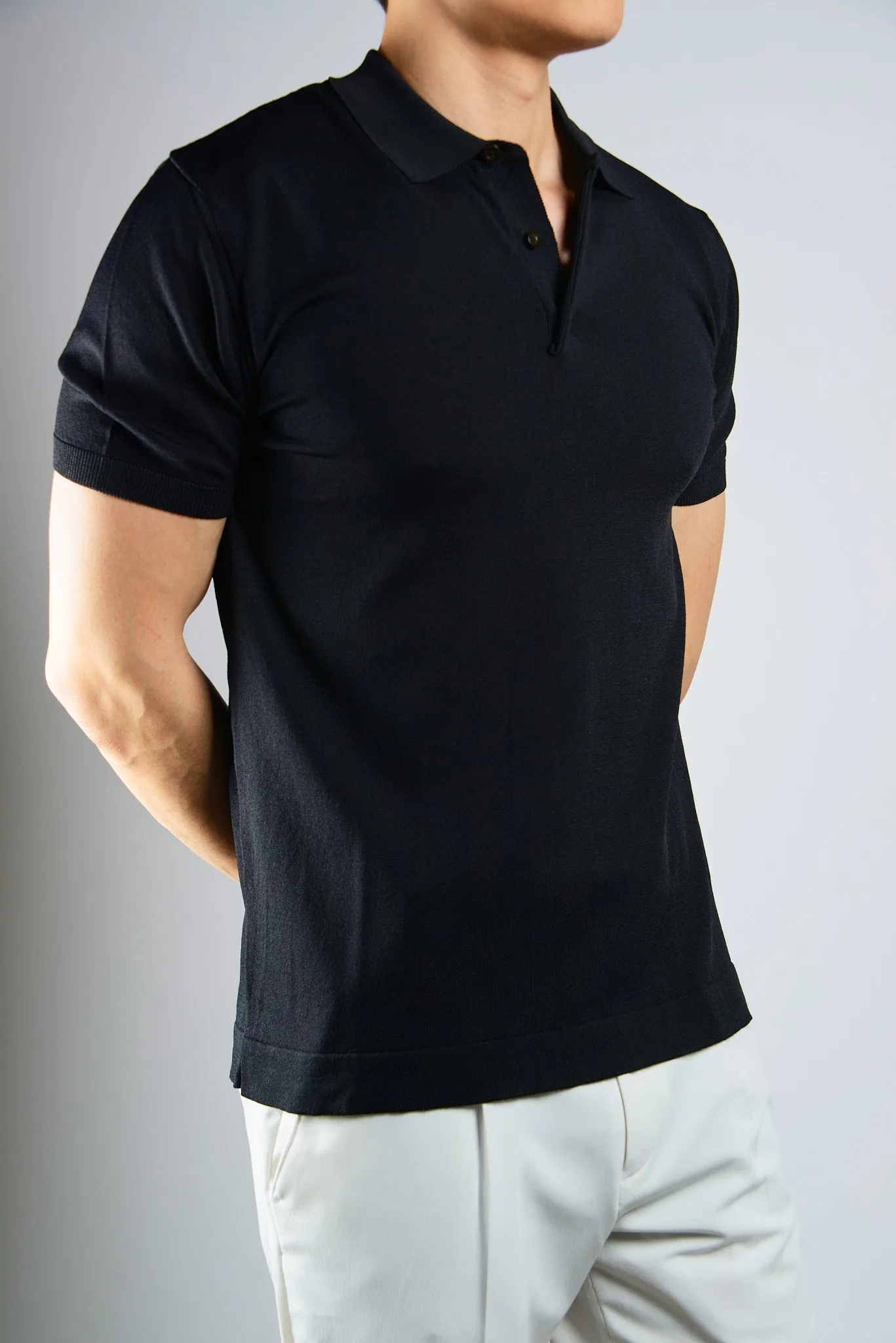 S/S Textured Modern Polo