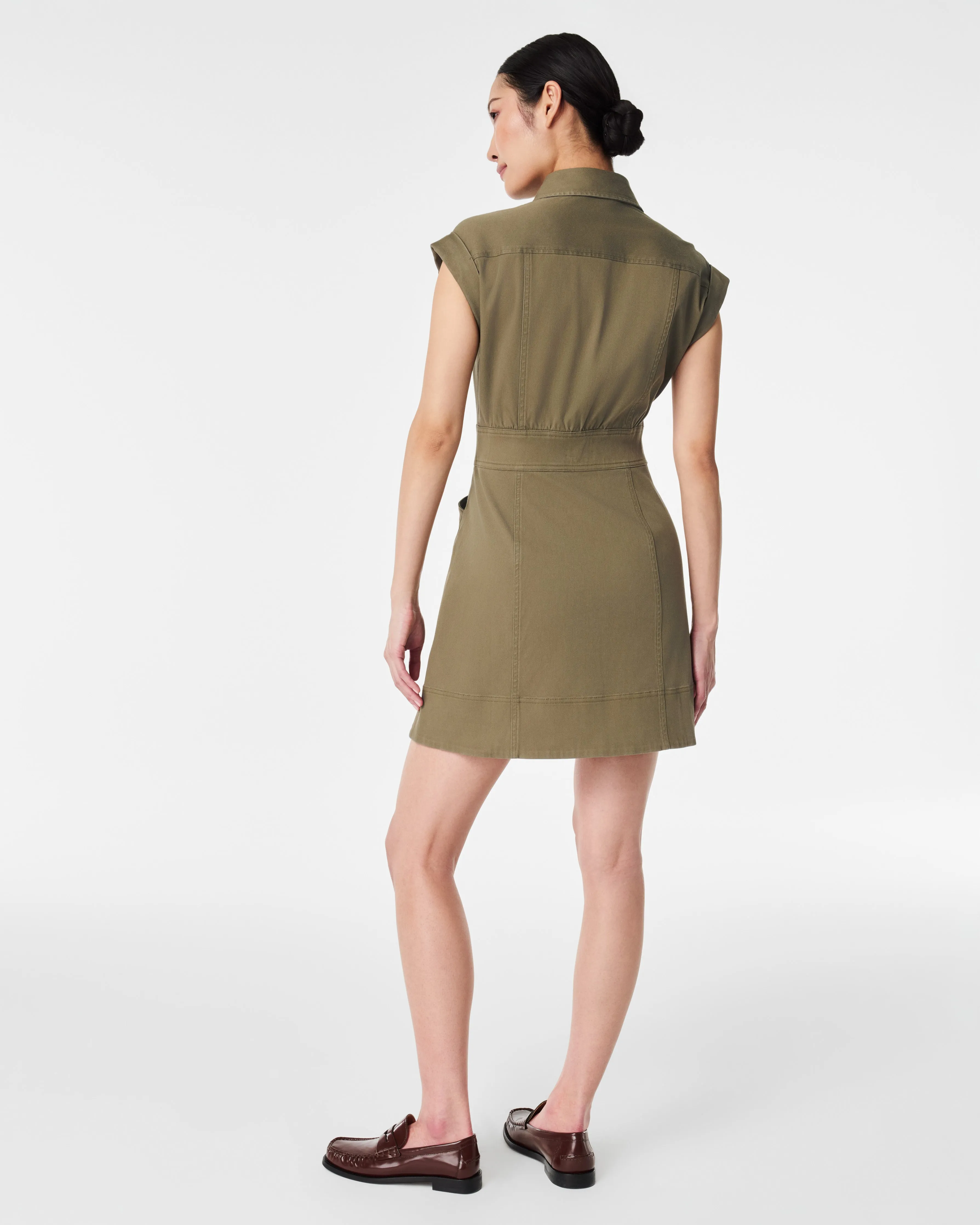 Stretch Twill Utility Dress