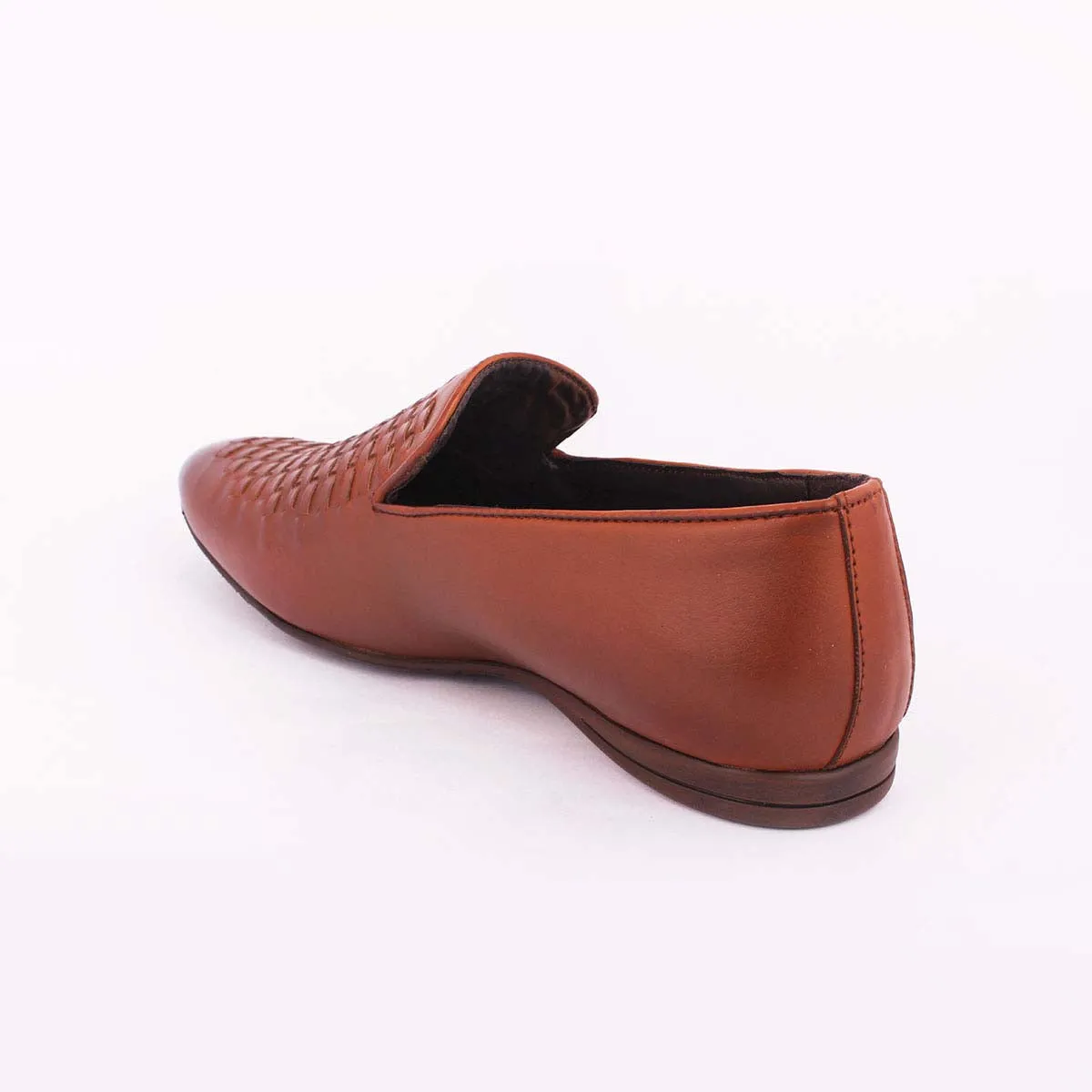 Tan Two-Tone Textured Slip-on