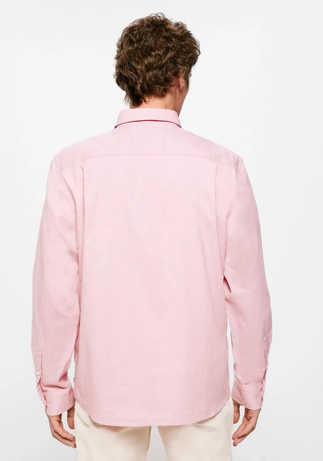 Textured coloured shirt - Pink