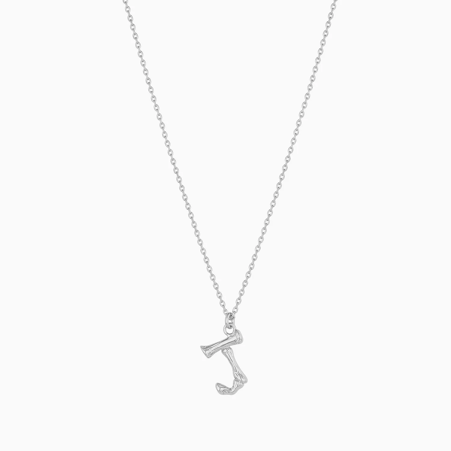 Textured Initial Necklace