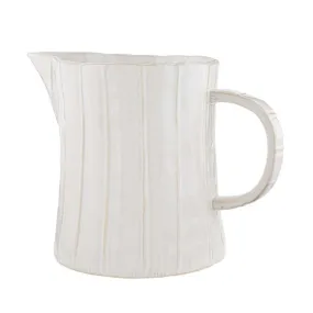 Textured Stoneware Pitcher