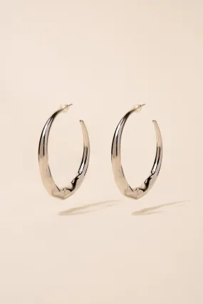 Thea Abstract Glossy Open Hoops