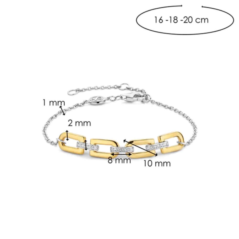 Ti Sento Two-Tone Link Bracelet