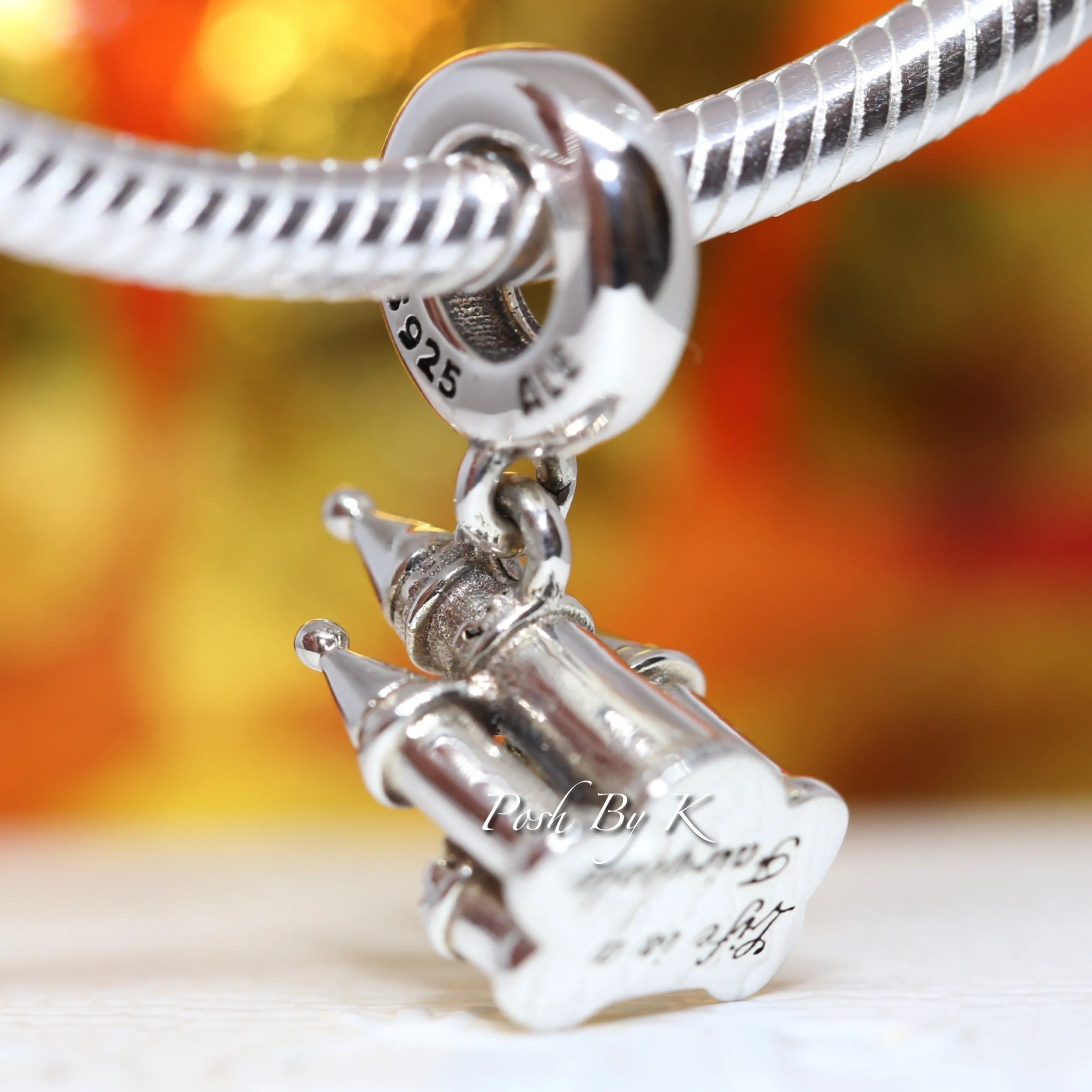 Two-tone Castle Dangle Charm 799337C00