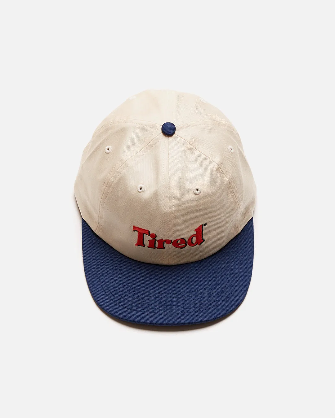 Two Tone Logo Cap - Cream / Dark Blue