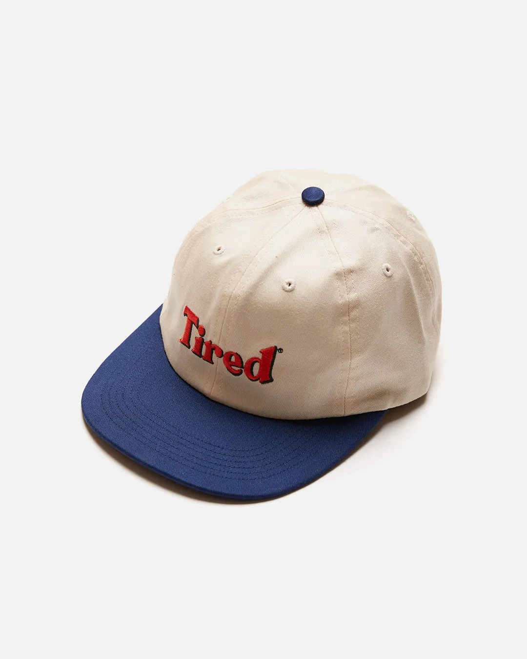 Two Tone Logo Cap - Cream / Dark Blue