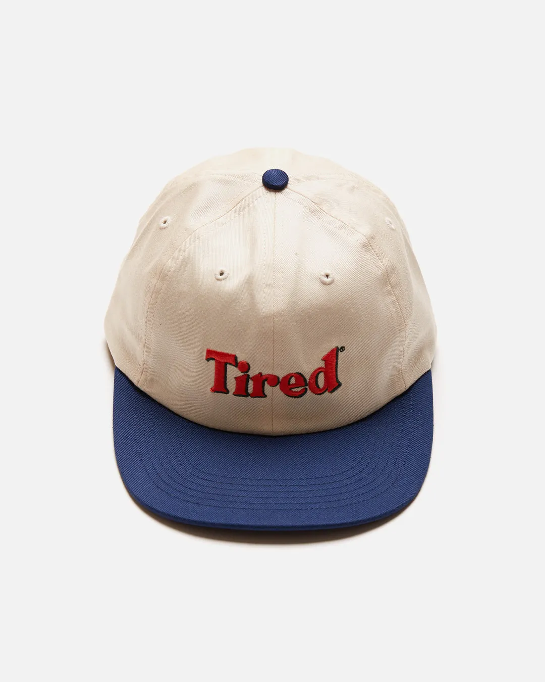 Two Tone Logo Cap - Cream / Dark Blue