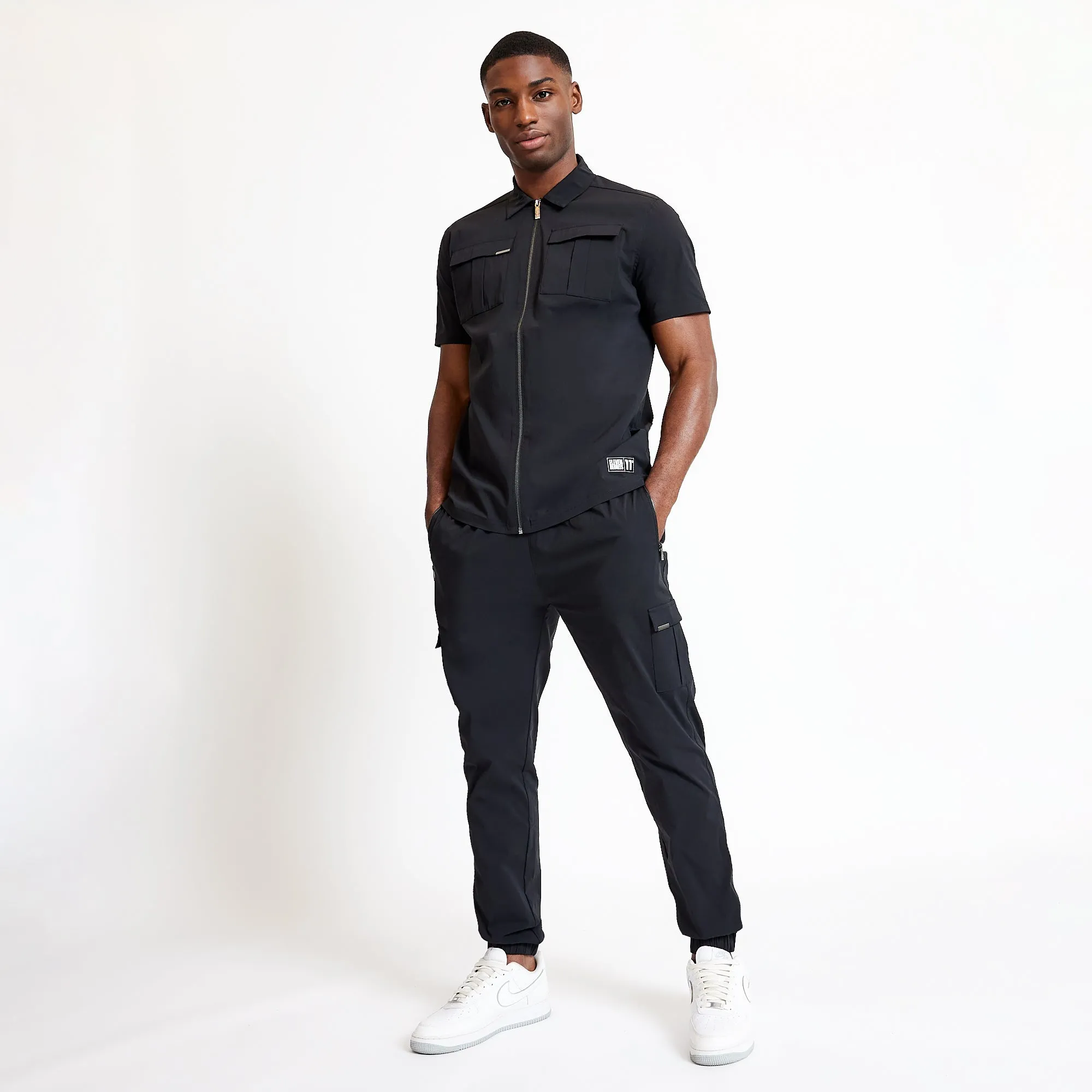 Utility Short Sleeve Shirt - Black