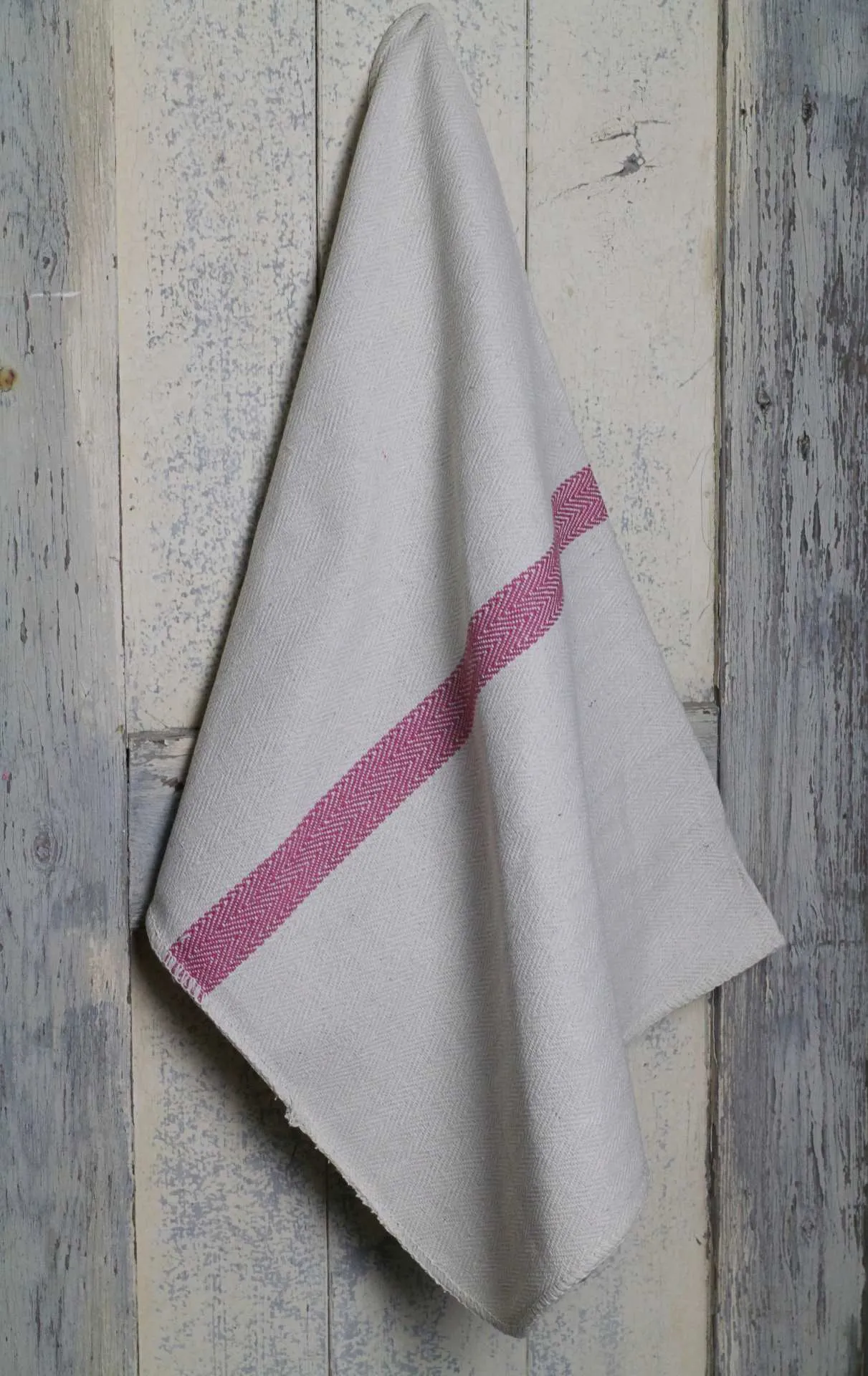 Utility Tea Towel - Red stripe