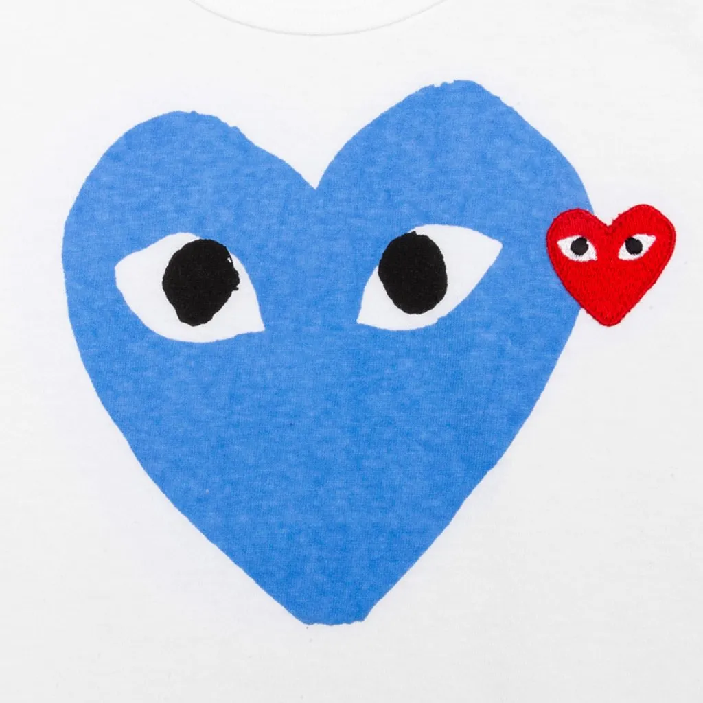 Women's Colored Heart Tee - Blue