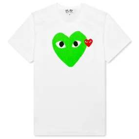 Women's Colored Heart Tee - Green