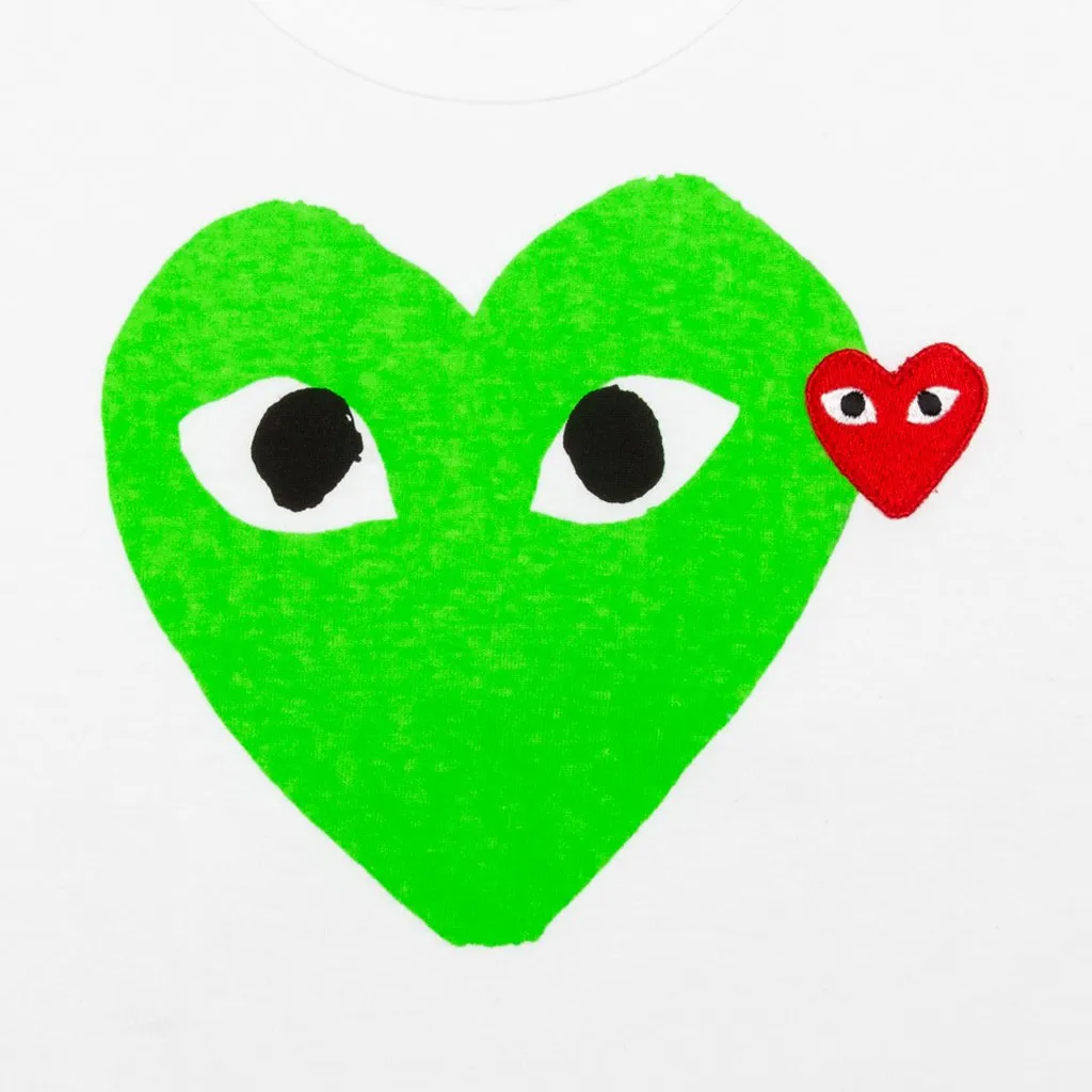 Women's Colored Heart Tee - Green